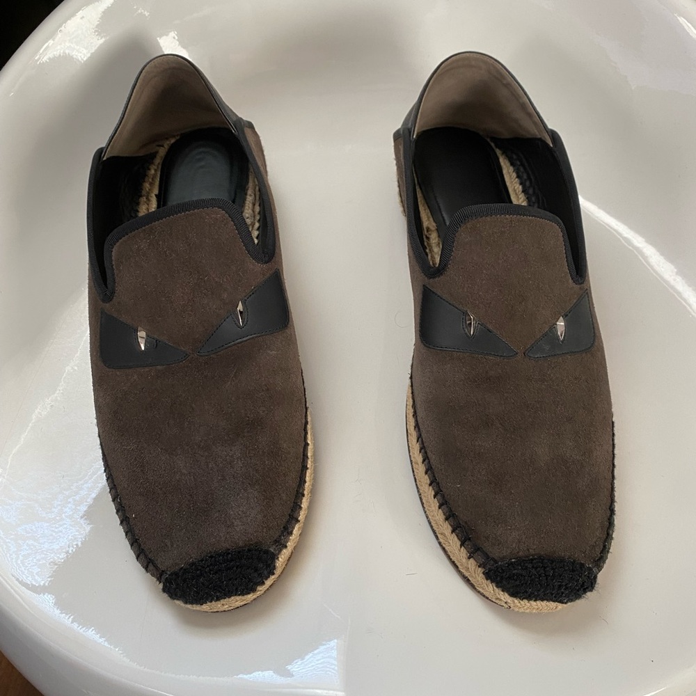 Fendi shoes size 11 (44) brown espadrilles